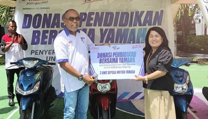 PT Yamaha Hasrat Abadi Hibahkan Tiga Unit Motor Kepada Politeknik Negeri Kupang