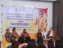 Anggota DPR RI. Dr. Umbu Kabunang Rudy Yanto, Sosialisasi Penguatan kapasitas Pencegahan TPPO dan KUHP