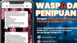 Bank NTT Tegaskan: Rekrutmen Tidak Pernah Pungut Biaya, Modus Penerimaan Pegawai Adalah Penipuan