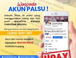 Awas Terjebak! Akun Palsu Wali Kota Kupang Mulai Sasar Warga Lewat Messenger