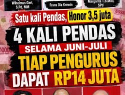 Empat Kali Pendas, Honor Pengurus Rp98 Juta Disorot: Yohanes Sason Helan Pilih Tolak